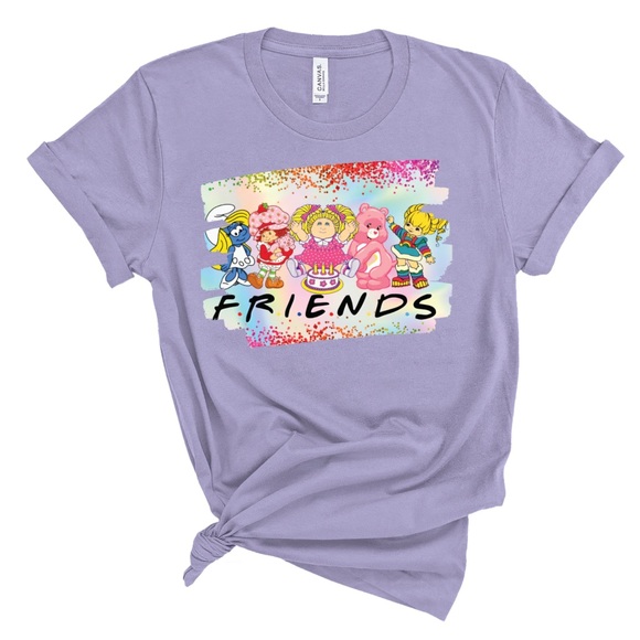 Friends 80’s Cartoon Custom T-Shirt - Picture 5 of 6